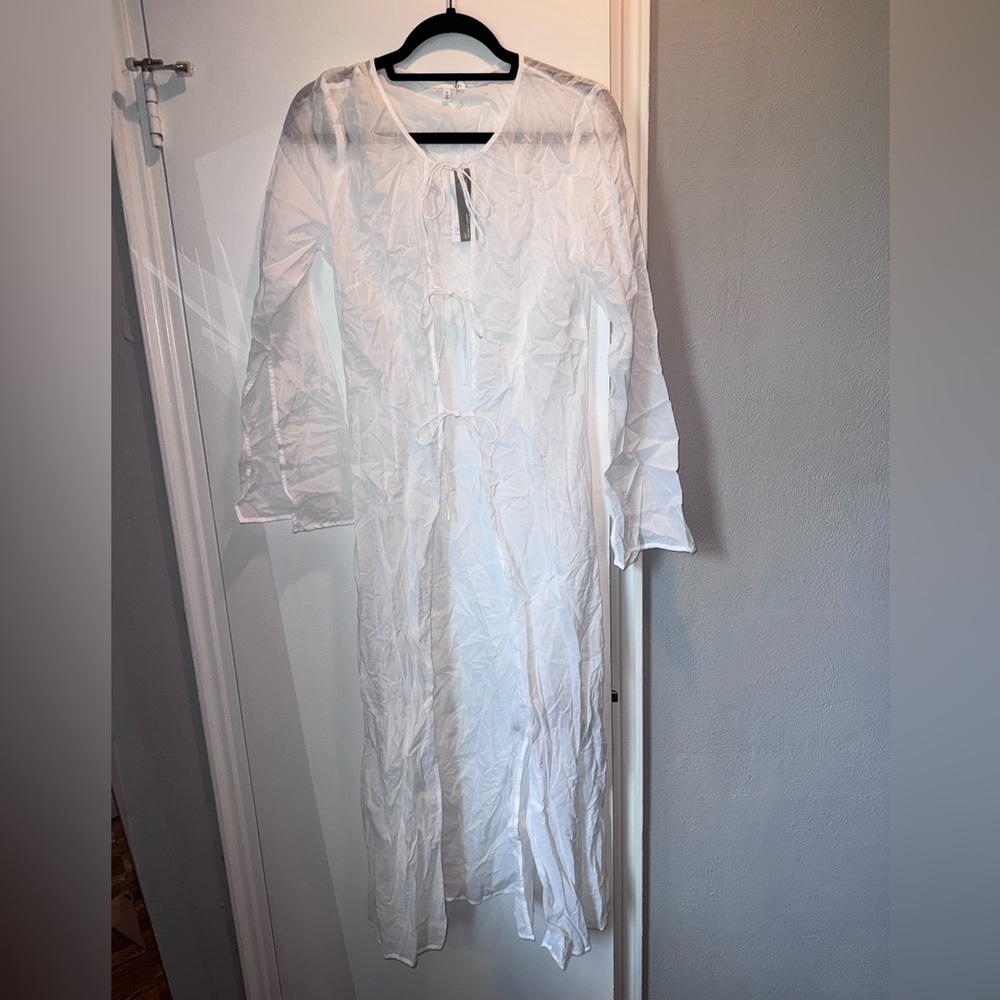 Skin Worldwide 100% Cotton Tie Front Cover Up NWT